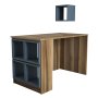 HANAH HOME Radni sto Box Walnut Chalcedony - slika 4