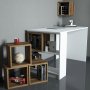 HANAH HOME Radni sto Box White Walnut - slika 2