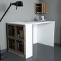 HANAH HOME Radni sto Box White Walnut - slika 1