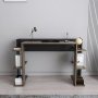 HANAH HOME Radni sto Cinar Walnut Black - slika 1