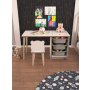 HANAH HOME Radni sto Soho White Grey - slika 2