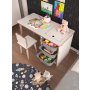 HANAH HOME Radni sto Soho White Grey - slika 4