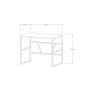 HANAH HOME Radni sto Monea Anthracite - slika 5