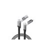 REMAX DATA kabl (USB+TipC+Iphone) 3.1A RC-C189 65W crni 1m, - slika 1