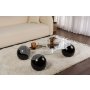 HANAH HOME Sto za dnevnu sobu Noxa Black Transparent - slika 1