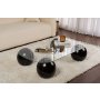 HANAH HOME Sto za dnevnu sobu Evara Black Transparent - slika 1