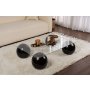 HANAH HOME Sto za dnevnu sobu Sera Black Transparent - slika 1