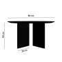HANAH HOME Sto za dnevnu sobu Leo 42 Black - slika 4