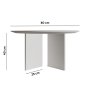 HANAH HOME Sto za dnevnu sobu Leo 42 White - slika 4