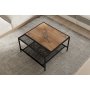 HANAH HOME Sto za dnevnu sobu Dubois Atlantic Pine Black - slika 3