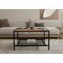 HANAH HOME Sto za dnevnu sobu Gomis Atlantic Pine Black - slika 2