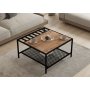 HANAH HOME Sto za dnevnu sobu Gomis Atlantic Pine Black - slika 3