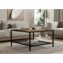 HANAH HOME Sto za dnevnu sobu Gomis Atlantic Pine Black - slika 1
