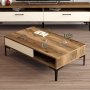 HANAH HOME Sto za dnevnu sobu Istanbul Walnut Cream - slika 2
