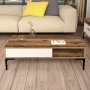 HANAH HOME Sto za dnevnu sobu Istanbul Walnut Cream - slika 3