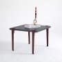 HANAH HOME Sto za dnevnu sobu Halicheron Anthracite Burgundy - slika 2