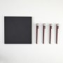 HANAH HOME Sto za dnevnu sobu Halicheron Anthracite Burgundy - slika 4
