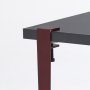 HANAH HOME Sto za dnevnu sobu Halicheron Anthracite Burgundy - slika 5