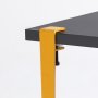 HANAH HOME Sto za dnevnu sobu Halicheron Anthracite Yellow - slika 5