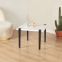 HANAH HOME Sto za dnevnu sobu Halicheron White Black - slika 1
