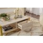 HANAH HOME Sto za dnevnu sobu Haldizen Gold Travertine - slika 3