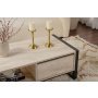 HANAH HOME Sto za dnevnu sobu Haldizen Black Travertine - slika 3