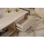 HANAH HOME Sto za dnevnu sobu Haldizen Black Travertine - slika 4