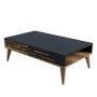 HANAH HOME Sto za dnevnu sobu Valensiya Walnut Anthracite - slika 4