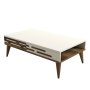 HANAH HOME Sto za dnevnu sobu Valensiya Walnut Cream - slika 4