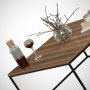 HANAH HOME Sto za dnevnu sobu Poly Walnut - slika 2