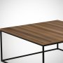 HANAH HOME Sto za dnevnu sobu Poly Walnut - slika 4