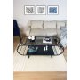 HANAH HOME Sto za dnevnu sobu Windy Black Fume - slika 3