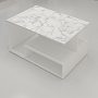 HANAH HOME Sto za dnevnu sobu Vera White Marble - slika 3
