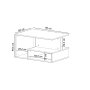 HANAH HOME Sto za dnevnu sobu Vera White Marble - slika 4