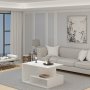 HANAH HOME Sto za dnevnu sobu Vera White Marble - slika 1