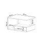 HANAH HOME Sto za dnevnu sobu Vera S004 Travertine - slika 5