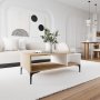 HANAH HOME Sto za dnevnu sobu Tarz White Oak - slika 3