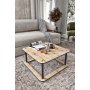 HANAH HOME Sto za dnevnu sobu Hole Square Oak - slika 2