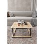 HANAH HOME Sto za dnevnu sobu Hole Square Oak - slika 1