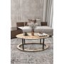 HANAH HOME Sto za dnevnu sobu Hole Ellipse Oak - slika 2