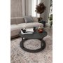 HANAH HOME Sto za dnevnu sobu Hole Round Black - slika 1