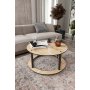 HANAH HOME Sto za dnevnu sobu Hole Round Oak - slika 1