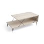 HANAH HOME Sto za dnevnu sobu Loire Black Travertine - slika 4