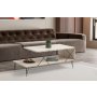 HANAH HOME Sto za dnevnu sobu Loire Black Travertine - slika 1