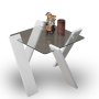 HANAH HOME Sto za dnevnu sobu Roman Mini Shiny White - slika 3