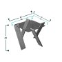 HANAH HOME Sto za dnevnu sobu Roman Mini Shiny White - slika 4