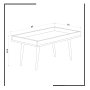 HANAH HOME Sto za dnevnu sobu Cross - slika 4