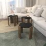 HANAH HOME Sto za dnevnu sobu Lori Anthracite Walnut - slika 3