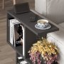 HANAH HOME Pomoćni stočić Homemania Silky Black - slika 3