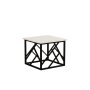 HANAH HOME Sto za dnevnu sobu Woda White Metal - slika 3
